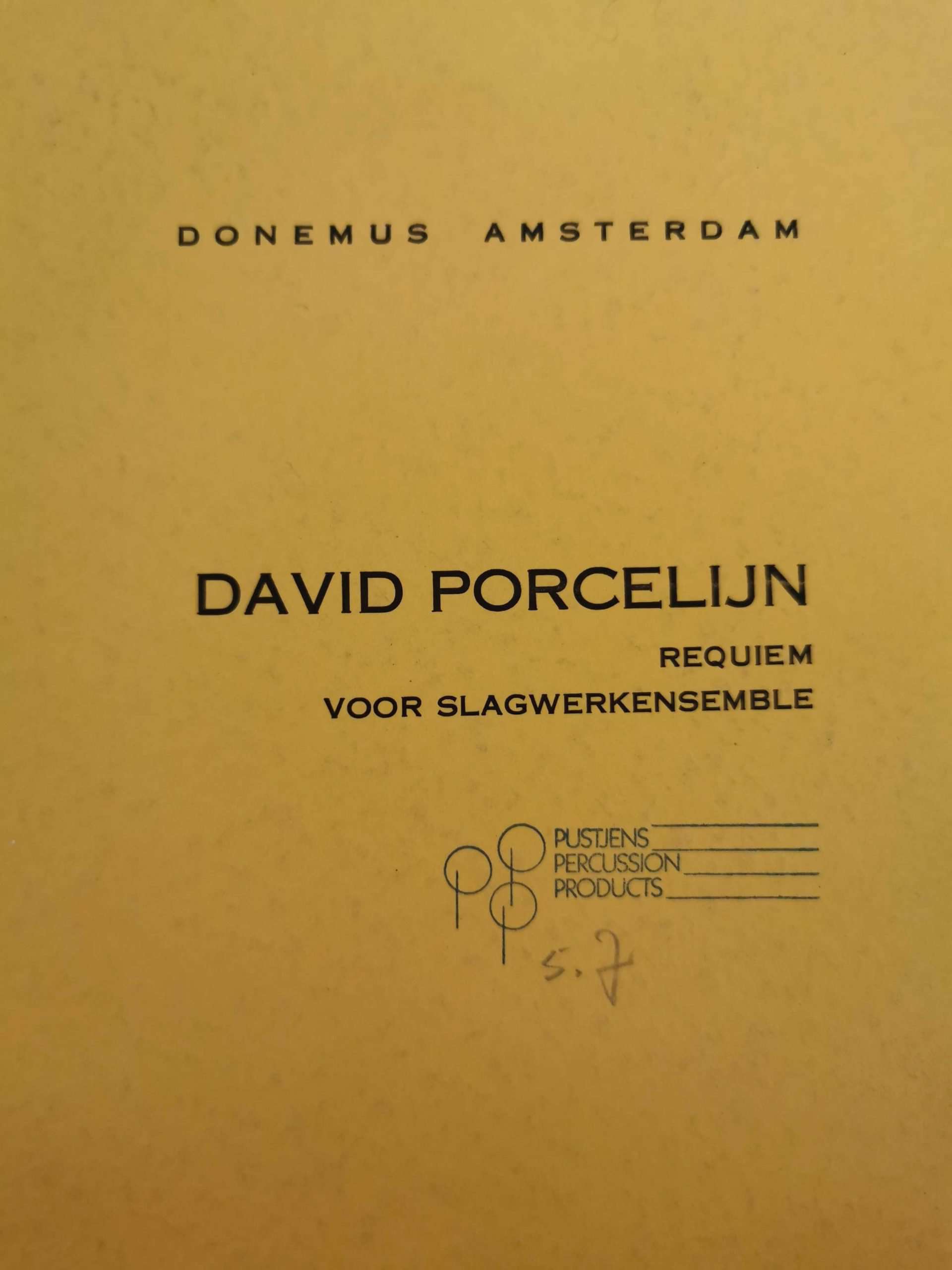 Requiem for Percussion Ensemble by David Porcelijn