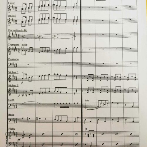 Xylophonia for Solo Xylophone and Orchestra (Score and Parts) by Reto Parolari