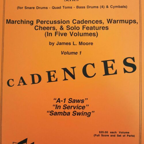 Percussion Up Front - Cadances vol. 1 by James Moore