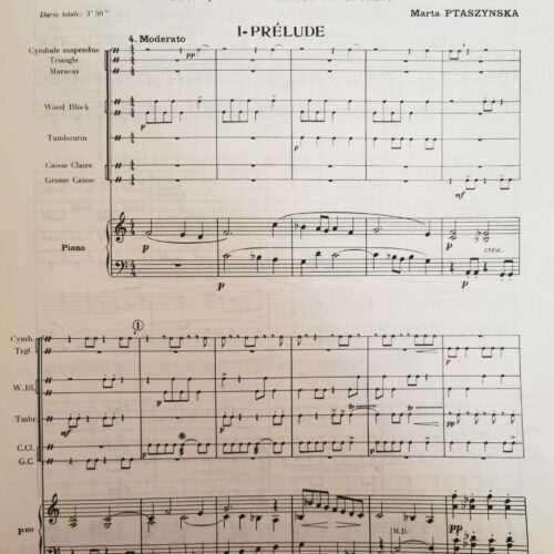 Suite Variee (Score and Parts) by Marta Ptaszynska
