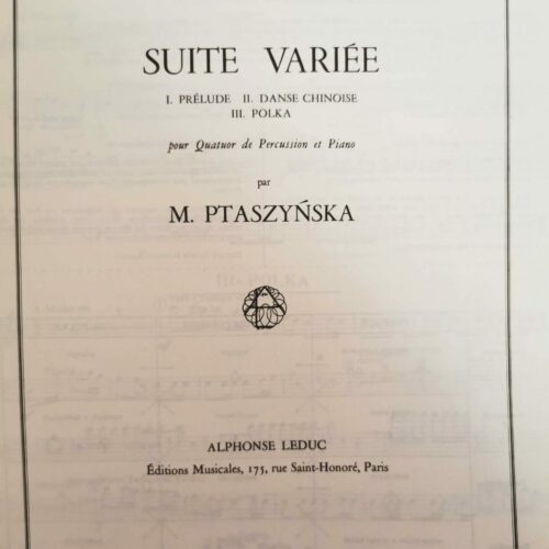Suite Variee (Score and Parts) by Marta Ptaszynska