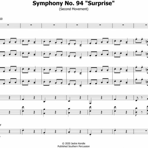 Symphony No. 94 "Surprise" by Haydn arr. Jackie Kendle
