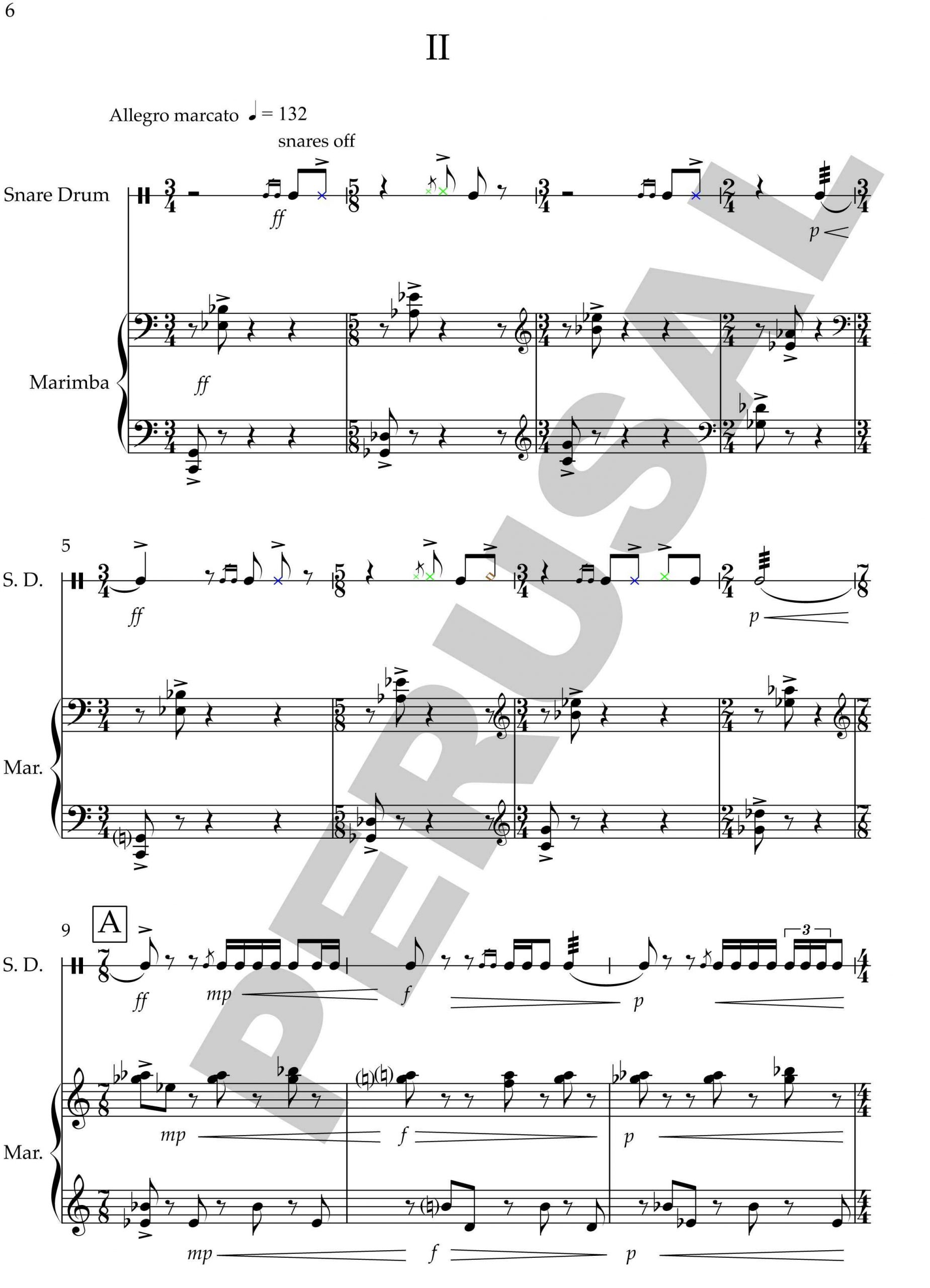 Suite Concertante for Snare Drum and Marimba by David Hext