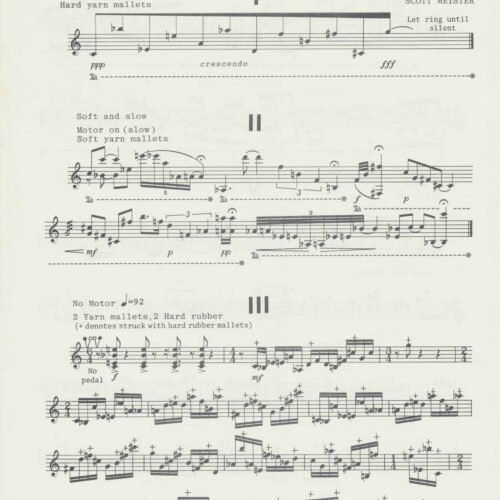 Seven Short Pieces For Solo Vibraphone by Scott Meister