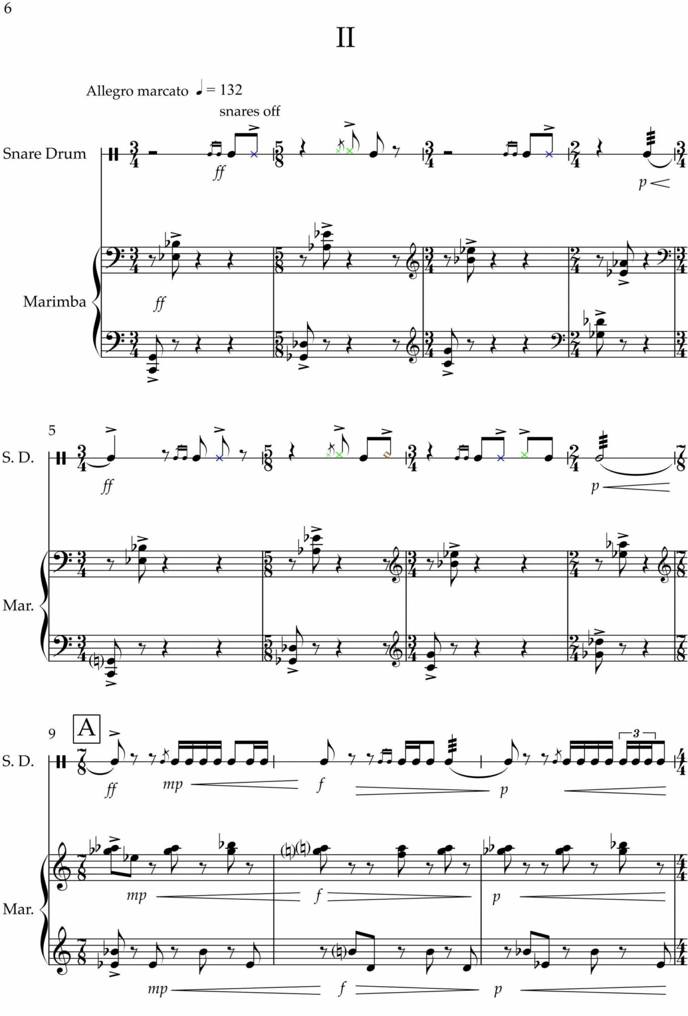 Suite Concertante for Snare Drum and Marimba by David Hext