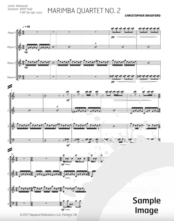 Marimba Quartet no. 2 by Christopher Bradford