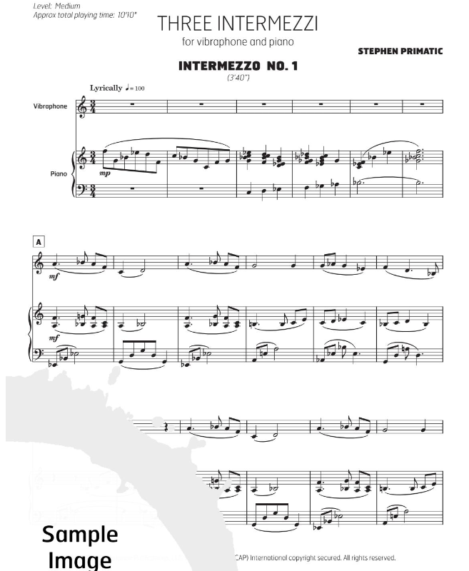 Three Intermezzi by Stephen Primatic