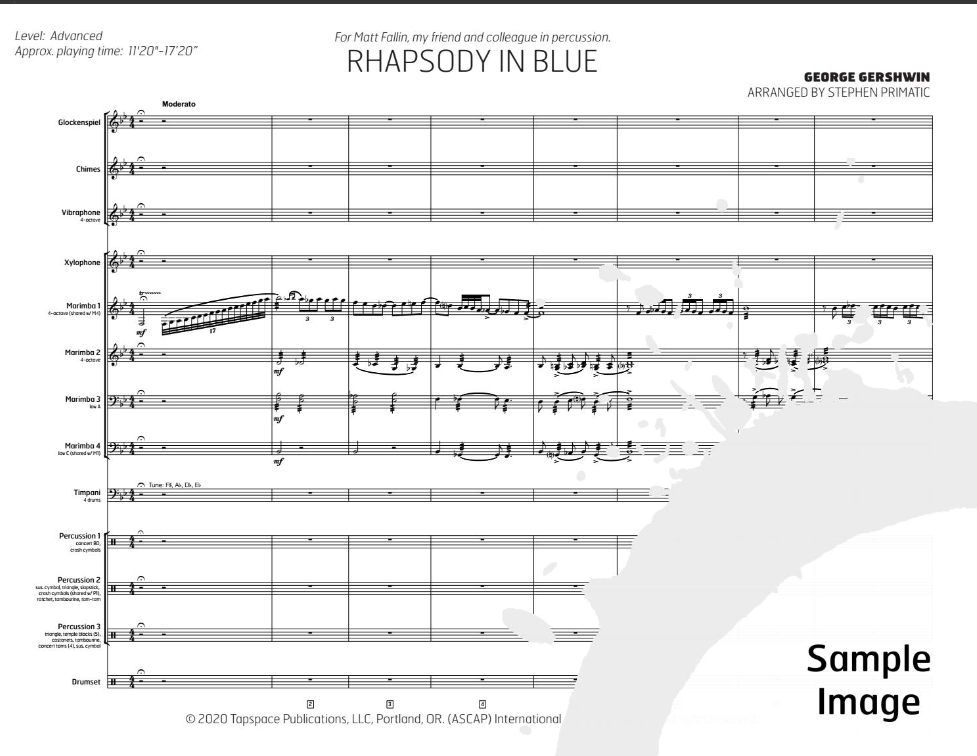 Rhapsody in Blue by Gershwin arr. Stephen Primatic