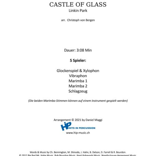 Castle of Glas by Linkin Park arr. Christoph von Bergen