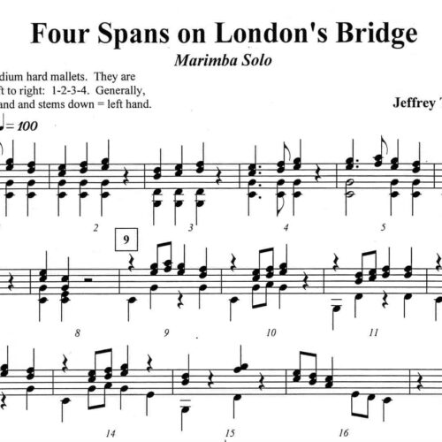 Four Spans On London Bridge by Jeffrey Parthun