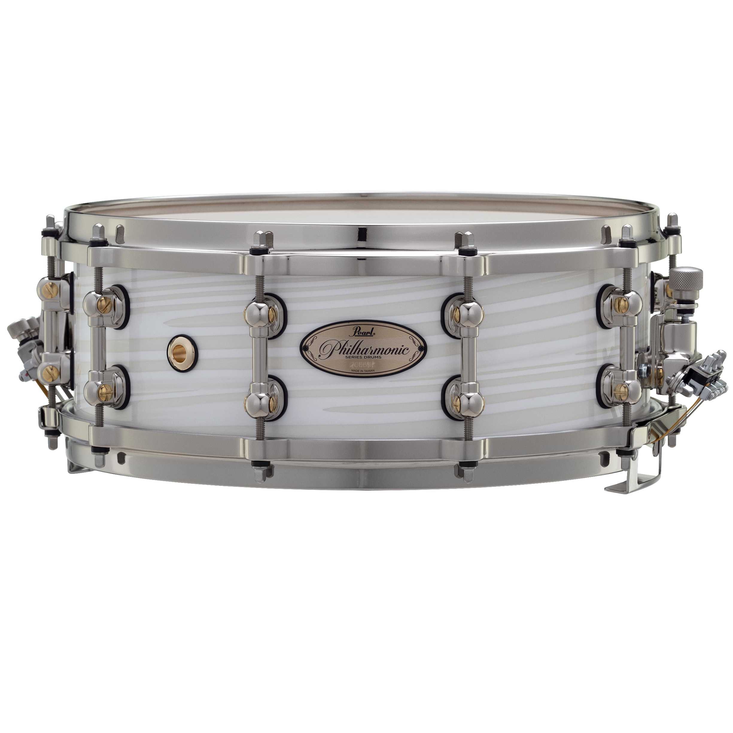 Pearl Philharmonic 75th Anniversary Snare Drum 14x5 Silver White Swirl