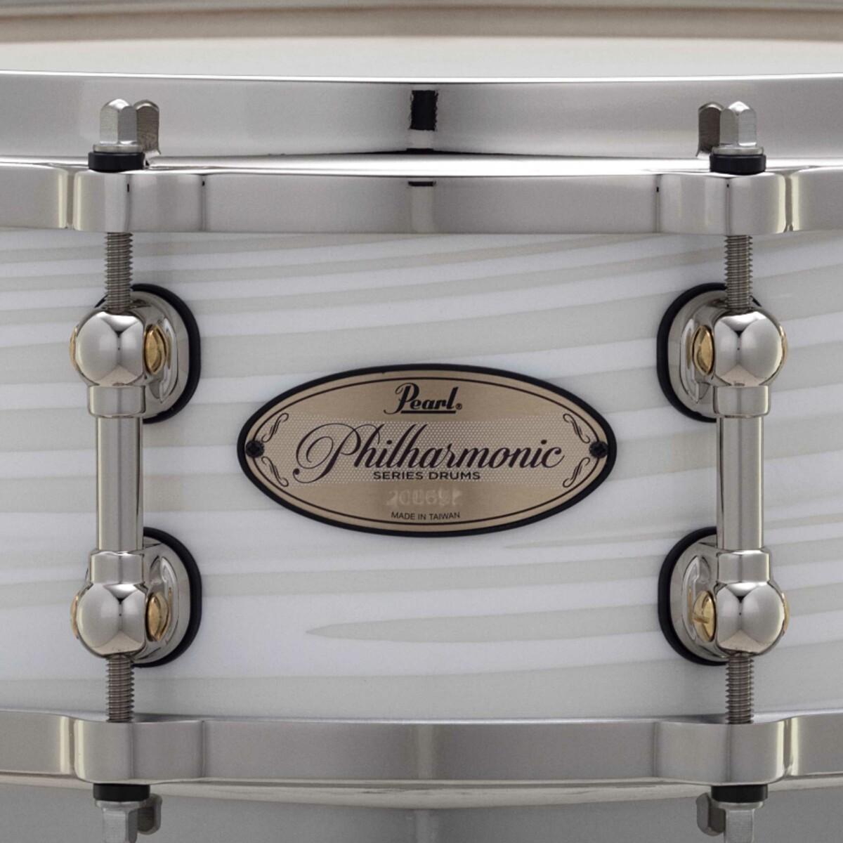 Pearl Philharmonic 75th Anniversary Snare Drum 14x5 Silver White Swirl