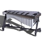 Adams Alpha Series 3oct Silver Bar Vibraphone with Apex Frame