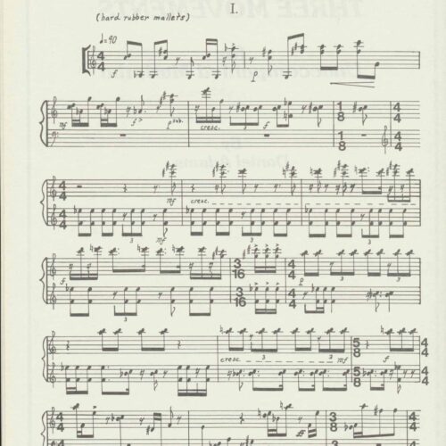 Three Movements by Daniel Adams