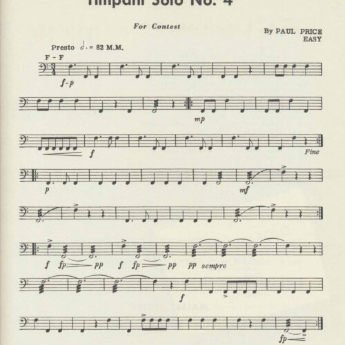 Timpani Solo No. 4 by Paul Price
