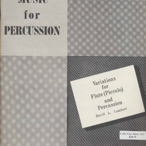 Variations For Flute And Percussion by David Lambert