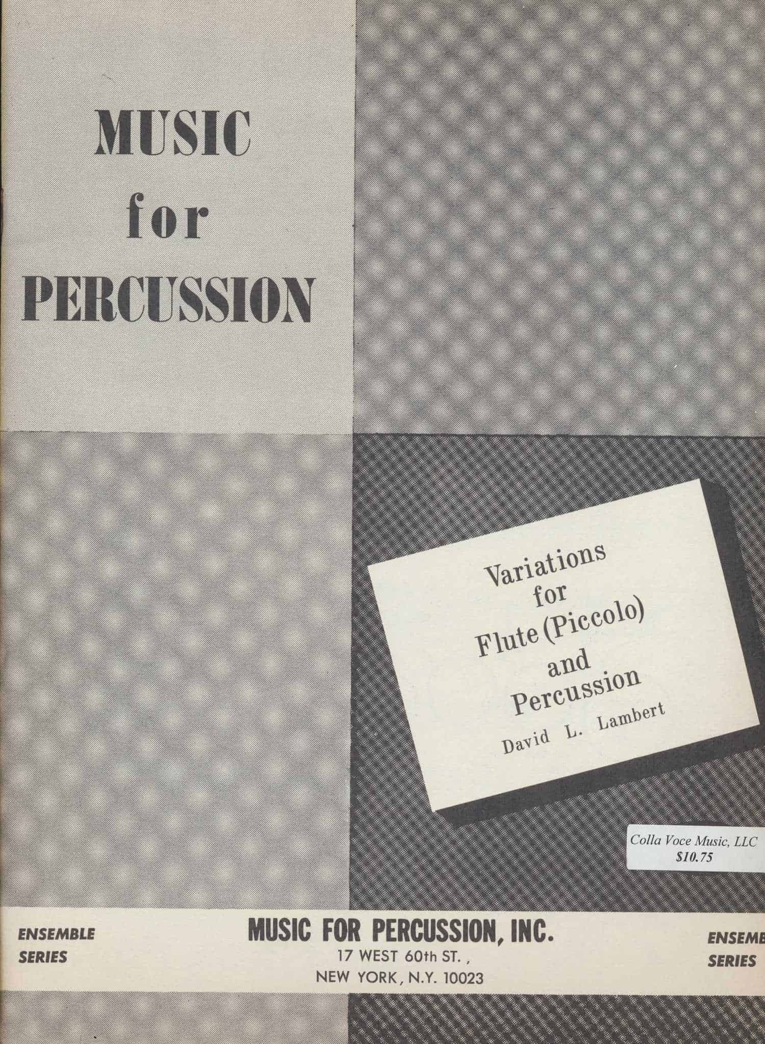 Variations For Flute And Percussion by David Lambert