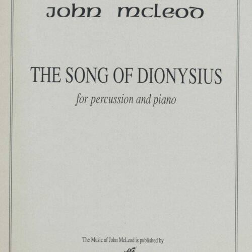 The Song of Dionysius by John McLeod