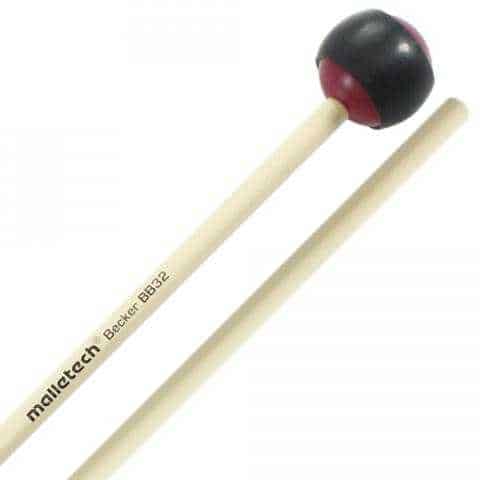 Malletech BB32 Bob Becker Series Soft to Hard Xylophone Mallets (two-toned)