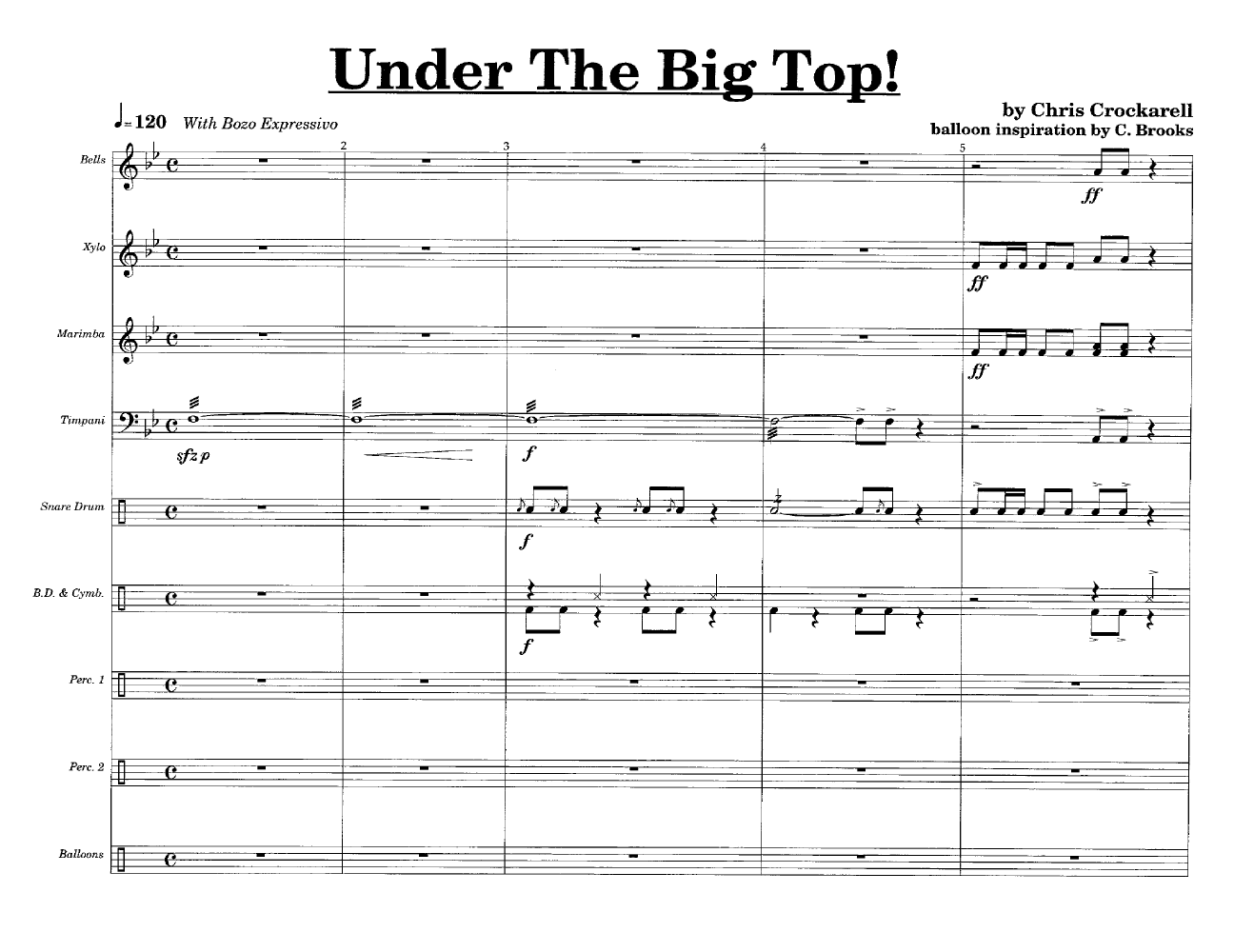 Under the Big Top! by Chris Crockarell