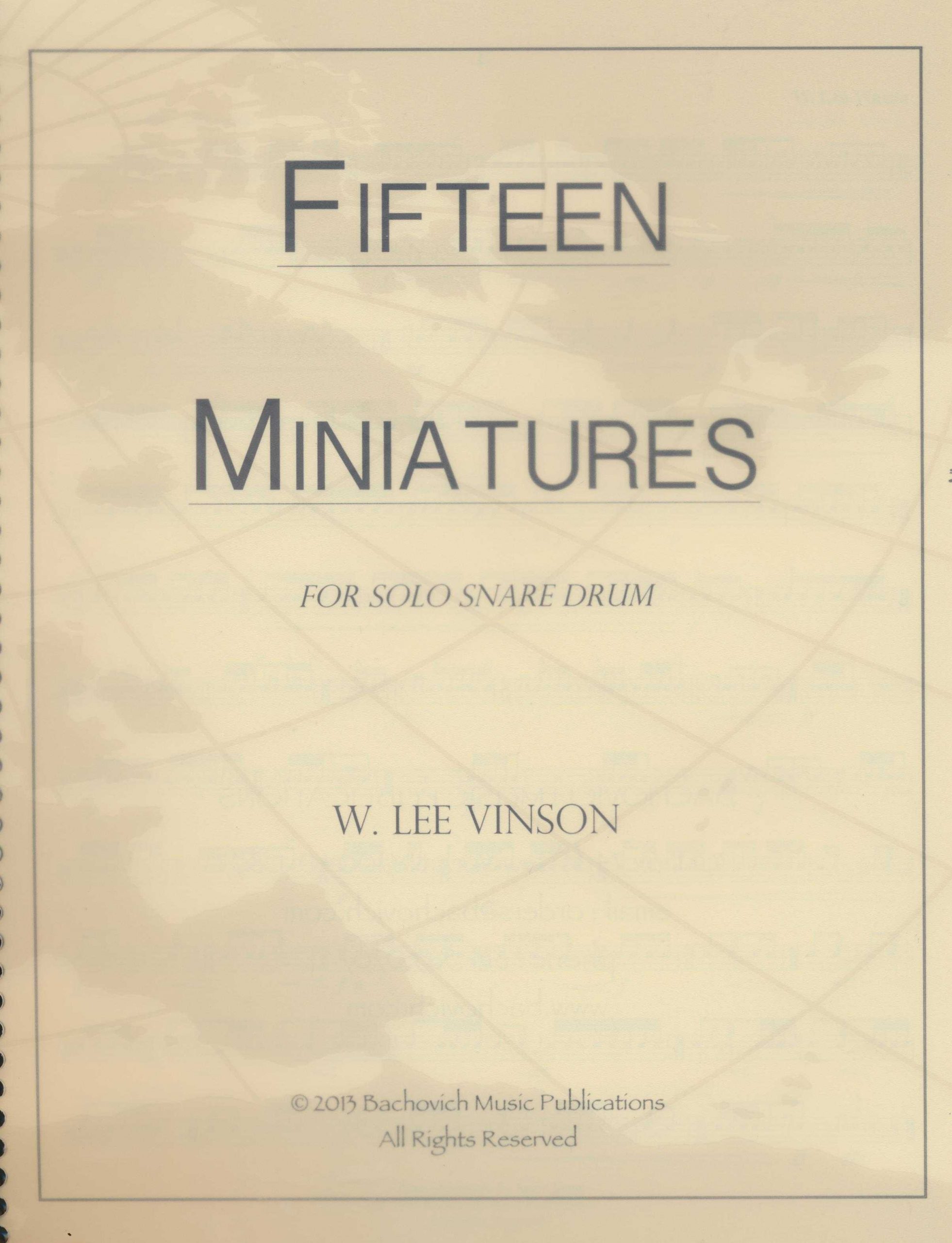Fifteen Miniatures by W. Lee Vinson
