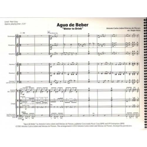 Agua de Beber by Jobim and Moraes arr. Ralph Hicks
