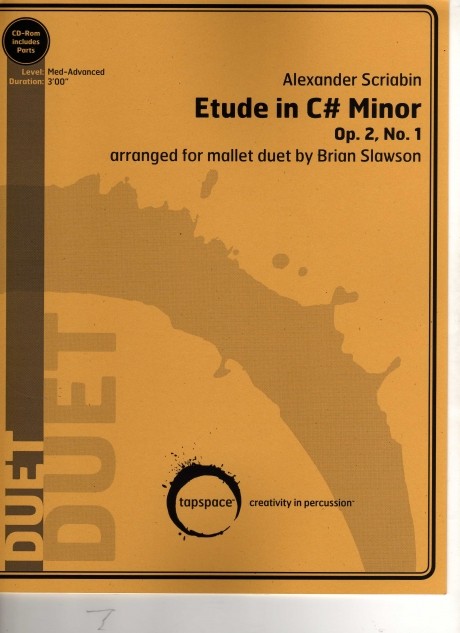 Etude in C sharp Minor op. 2 no. 1 by Scriabin arr. Brian Slawson