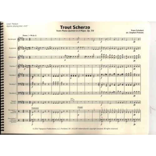 Trout Scherzo by Schubert arr. Stephen Primatic