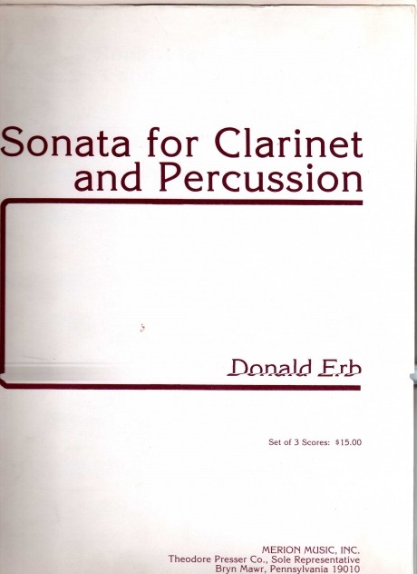 Sonata for Clarinet and Percussion
