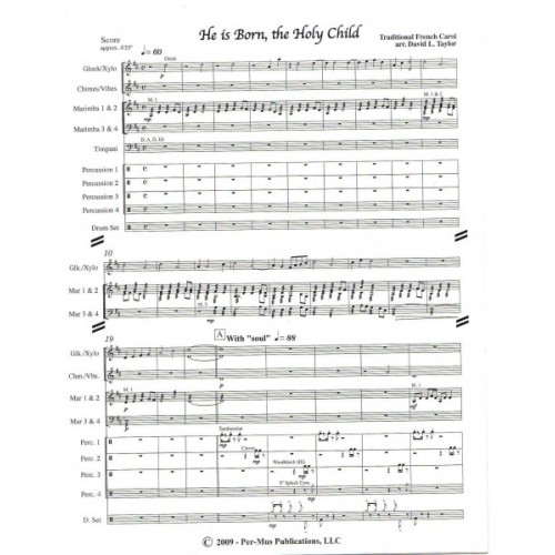 He Is Born, The Holy Child arr. David Taylor