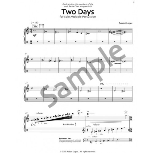 Two Days by Bobby Lopez