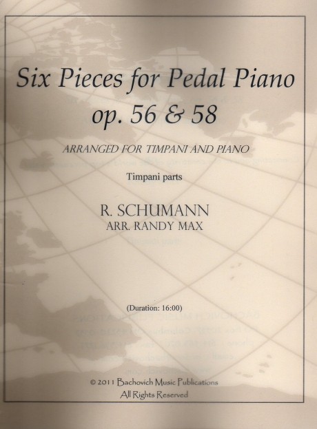 Six Pieces for Pedal Piano, op 56 and 58