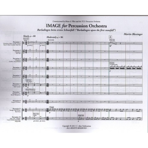 Image for Percussion Orchestra by Martin Blessinger