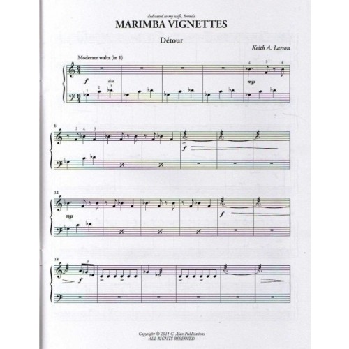 Marimba Vignettes by Keith Larson