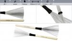 Rohema JB1 Wire Brushes (Hickory Handle)