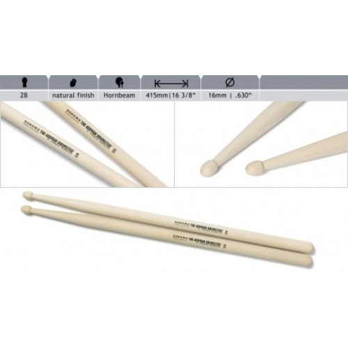 Rohema 2B Hornbeam Series Drumsticks