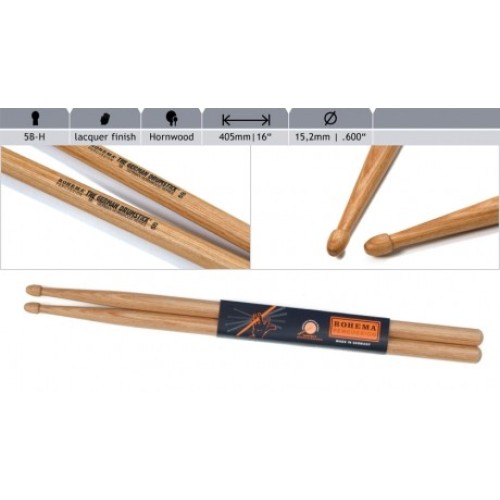 Rohema 5B Hornwood Drumsticks
