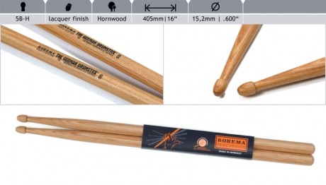 Rohema 5B Hornwood Drumsticks