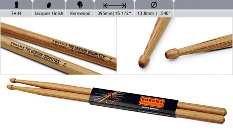 Rohema 7A Hornwood Drumsticks
