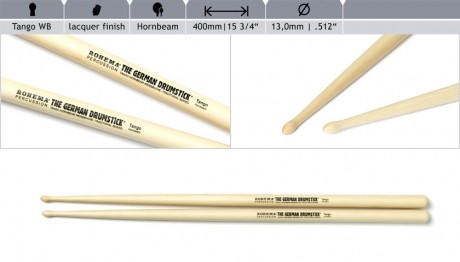 Rohema Tango Hornbeam Drumsticks