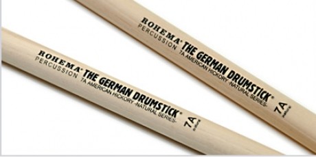 Rohema 7A Natural Series Hickory Snare Drum Sticks