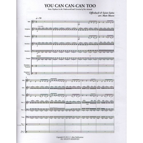 You Can Can-Can Too by Offenbach arr. Mat Moore
