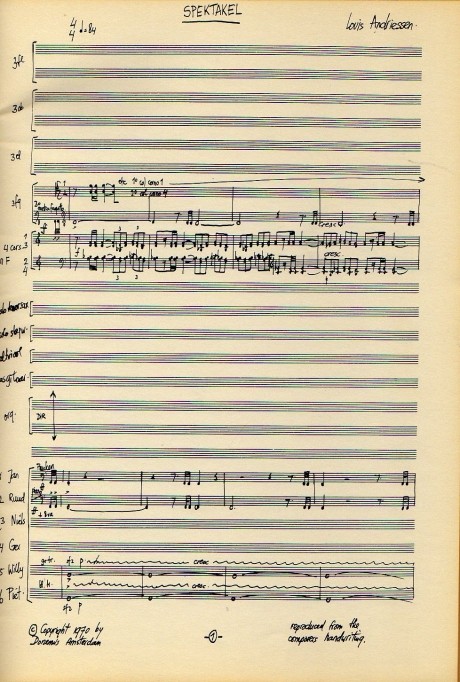 Spektakel (score)