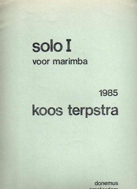 Solo I voor Marimba