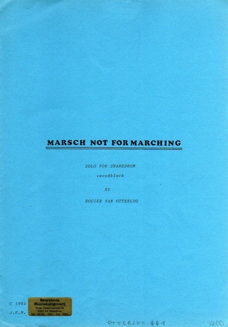 Marsch Not For Marching
