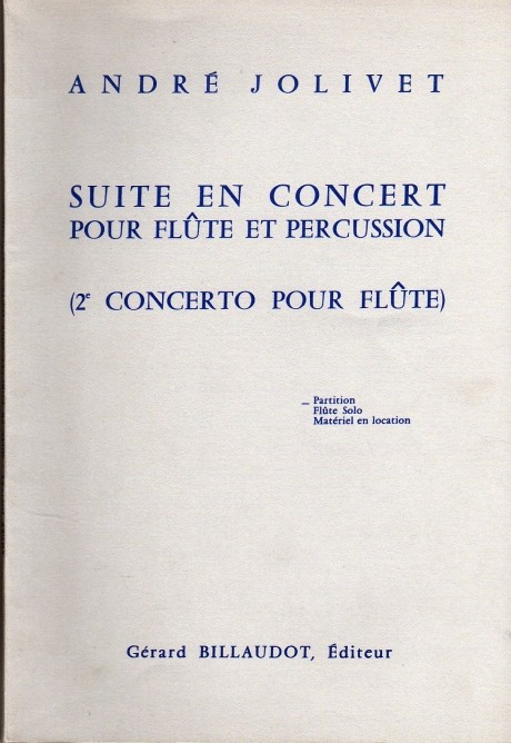 suite en concert pour flute et percussion