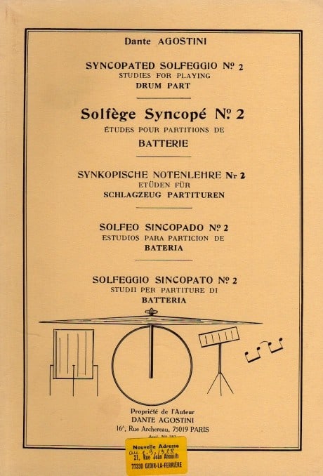 Syncopated Solfeggio - no. 2 Studies for playing Drum Parts