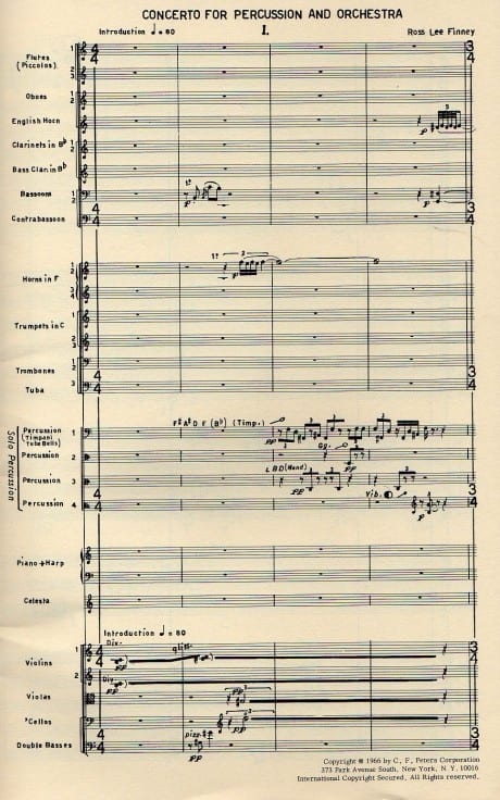 Concerto for Percussion and Orchestra (score)