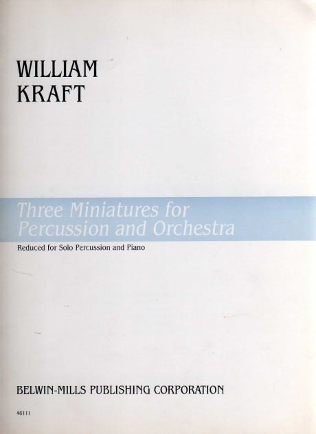 Three Miniatures for Percussion and Orchestra (Piano Reduction)