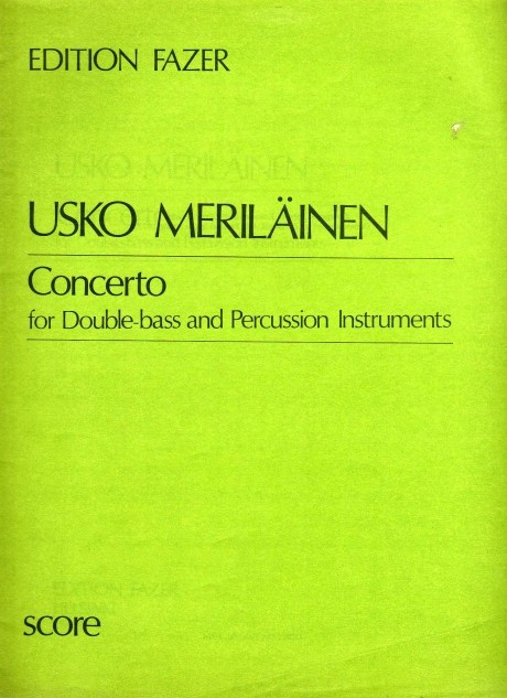 Concerto for Double-Bass and Percussion Instruments